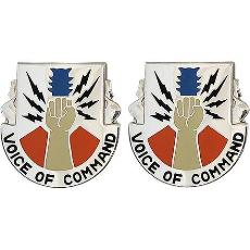 13th Signal Battalion Unit Crest (Voice of Command)